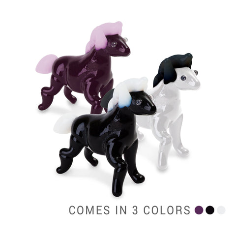 NAY the horse (in Tynies Collector's Frame) Miniature glass figurines 
